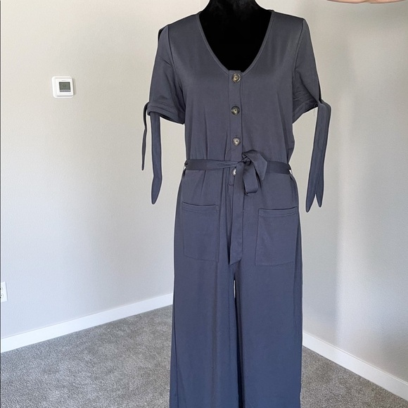 &Merci Pants - &Merci Gray Jumpsuit